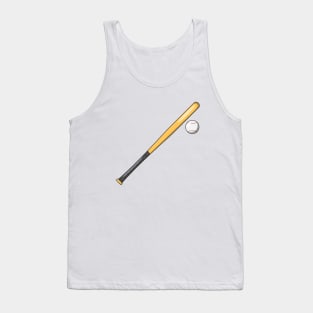 Baseball Bat and Ball Tank Top